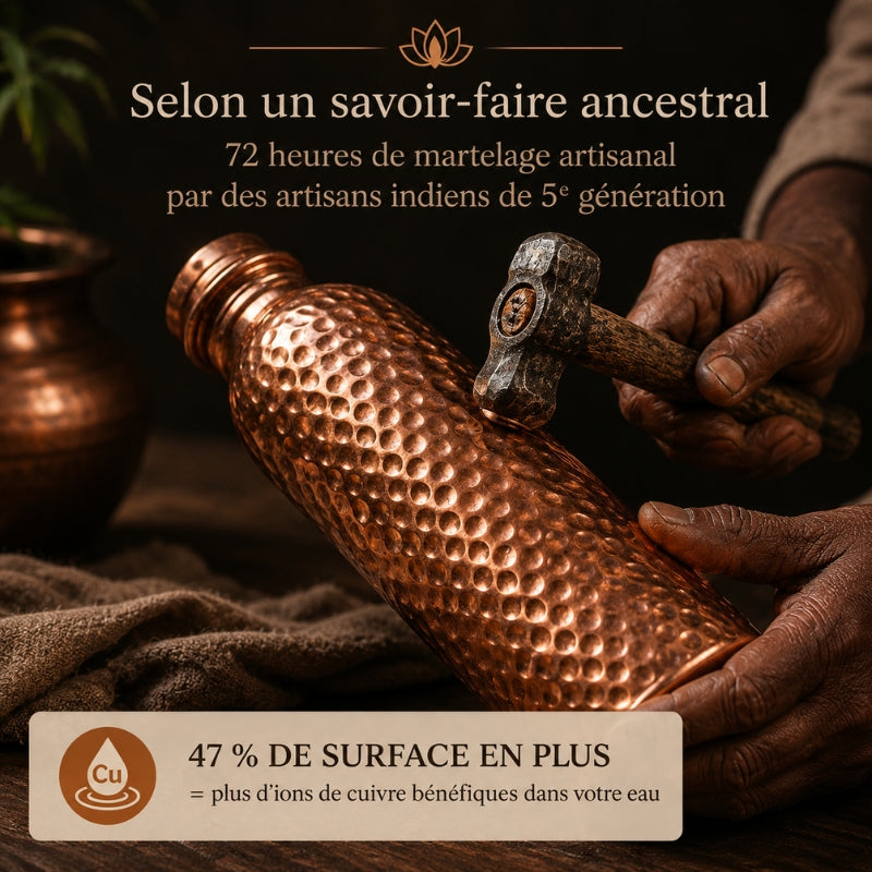 Gourde en Cuivre Massif Pur 99,9% MyTamra™ - Heritage Edition