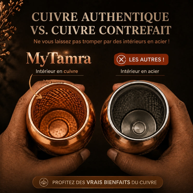Gourde en Cuivre Massif Pur 99,9% MyTamra™ - Heritage Edition
