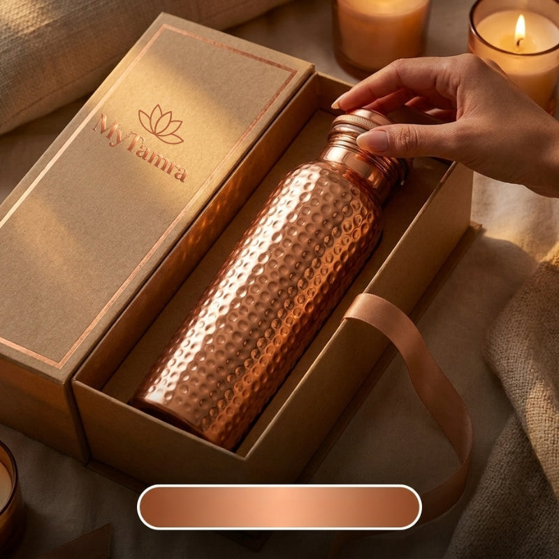 Gourde en Cuivre Massif Pur 99,9% MyTamra™ - Heritage Edition