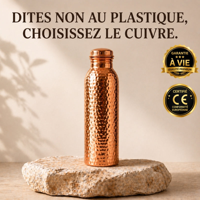 Gourde en Cuivre Pur – MyTamra™ | L’Eau Purifiée Naturellement, Sans Plastique