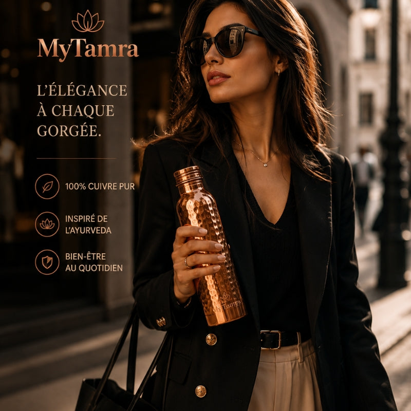 Gourde en Cuivre Massif Pur 99,9% MyTamra™ - Heritage Edition