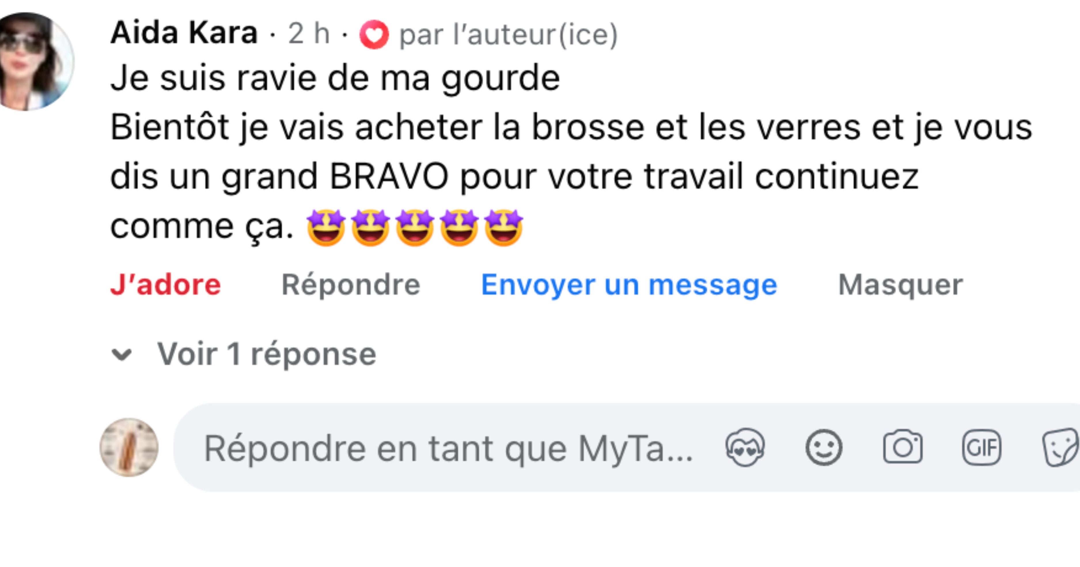 Avis client Facebook MyTamra