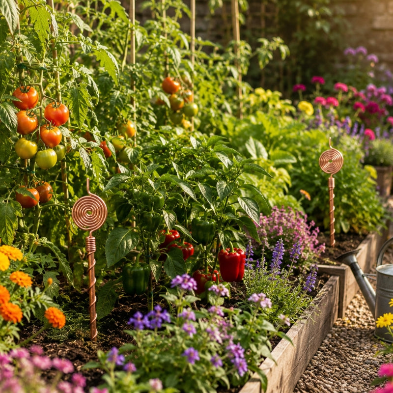 Jardin fleuri et productif