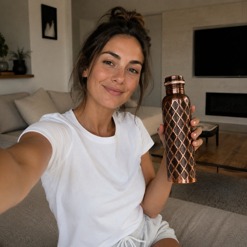 Cliente avec sa gourde Diamond MyTamra