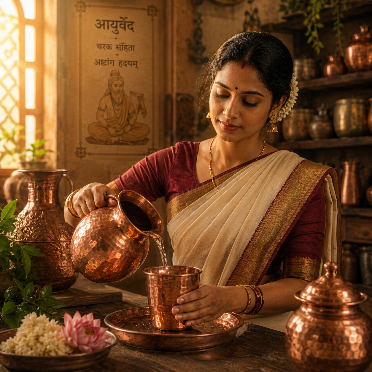 Ayurveda — rituel Tamra Jal